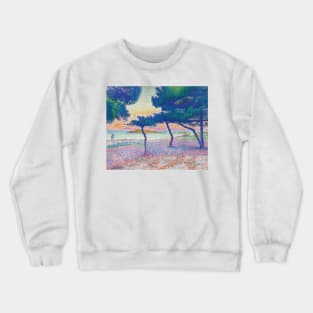 St. Clair Beach by Henri-Edmond Cross Crewneck Sweatshirt